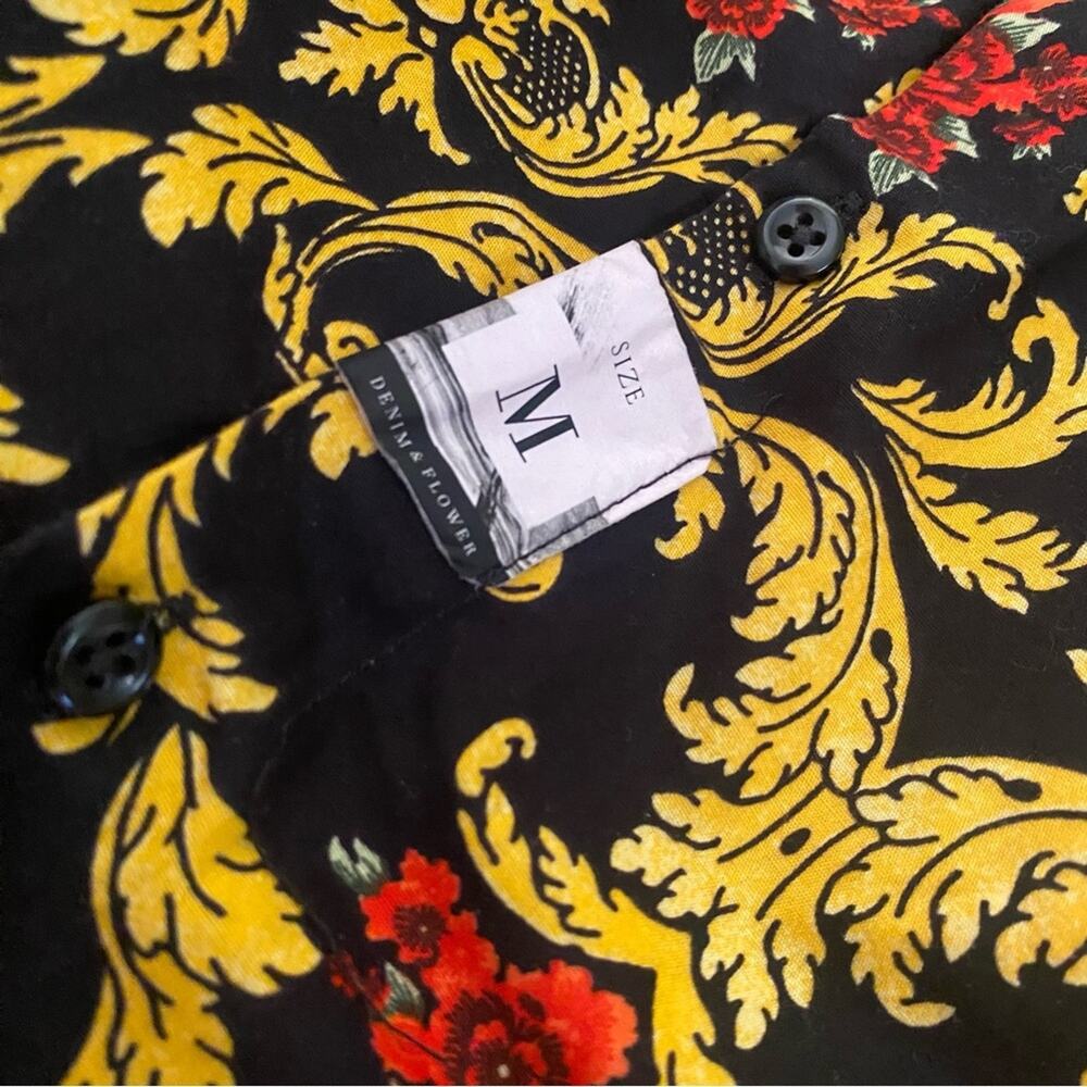 Cactus Man paisley floral print button down shirt - Picture 5 of 8